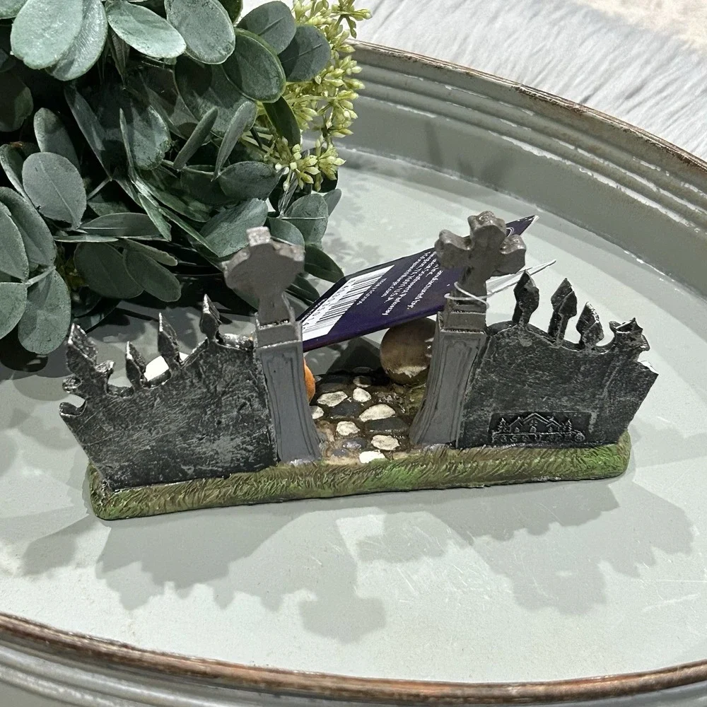 FG Square Halloween Village Spooky Gate New With‎ Tags READ***